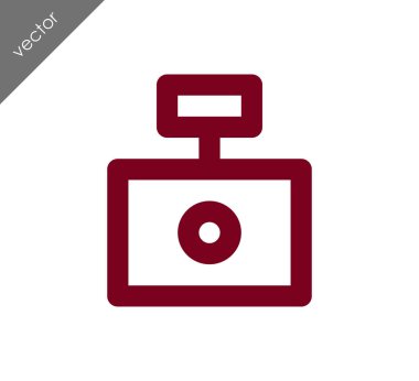 Kamera simgesi düz işareti