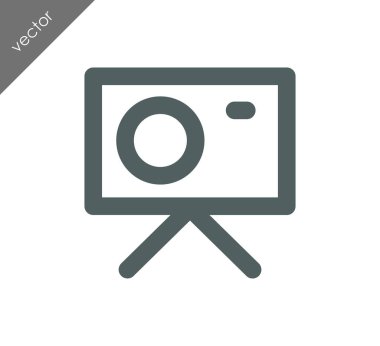 Kamera simgesi düz işareti