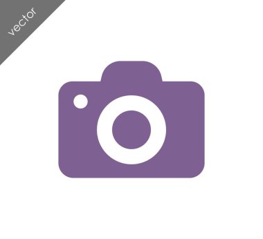 Kamera simgesi düz işareti