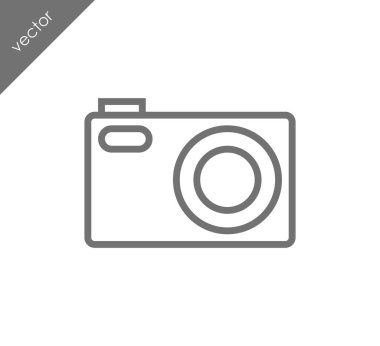 Kamera simgesi düz işareti