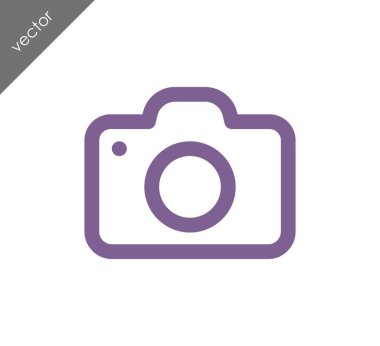 Kamera simgesi düz işareti