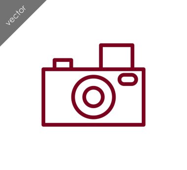 Kamera simgesi düz işareti