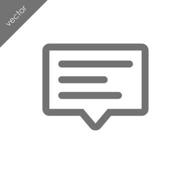 Metin balonu simgesinin