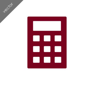 Hesap Makinesi Düz Simgesi