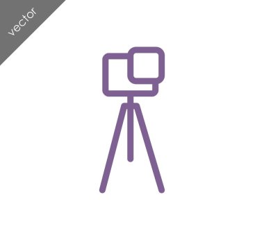 Kamera simgesi düz işareti