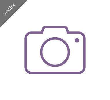 Kamera simgesi düz işareti