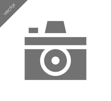 Kamera simgesi düz işareti