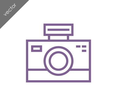 Kamera simgesi düz işareti