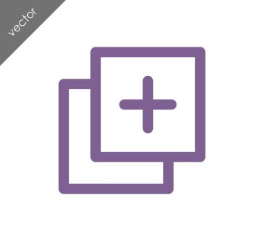 Simge ile artı işareti sembol Ekle