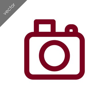 Kamera simgesi düz işareti