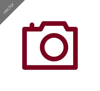 Kamera simgesi düz işareti