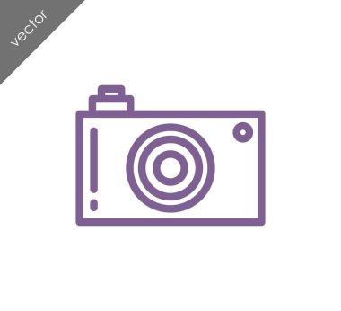 Kamera simgesi düz işareti