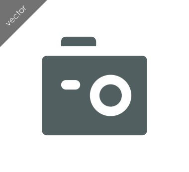 Kamera simgesi düz işareti