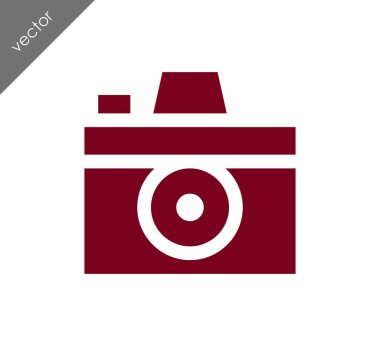 Kamera simgesi düz işareti