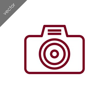 Kamera simgesi düz işareti