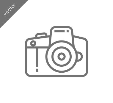 Kamera simgesi düz işareti