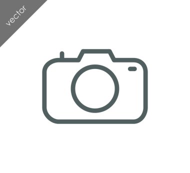 Kamera simgesi düz işareti