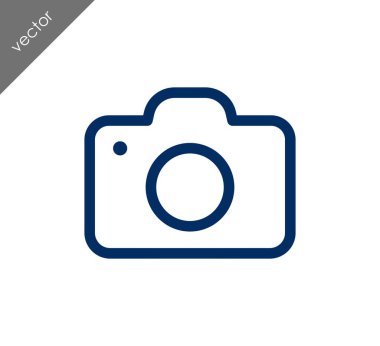 Kamera simgesi düz işareti