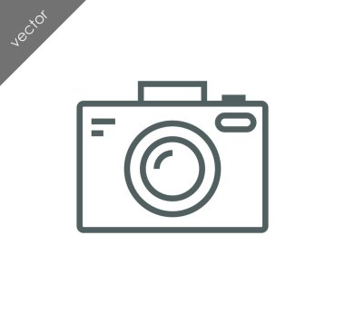 Kamera simgesi düz işareti