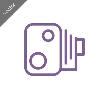 Kamera simgesi düz işareti