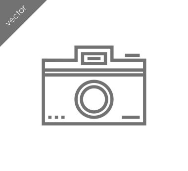 Kamera simgesi düz işareti