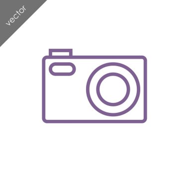 Kamera simgesi düz işareti