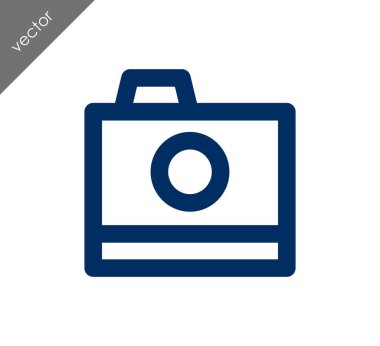 Kamera simgesi düz işareti