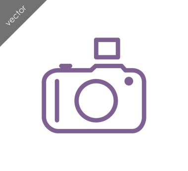 Kamera simgesi düz işareti