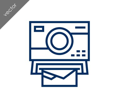 Kamera simgesi düz işareti