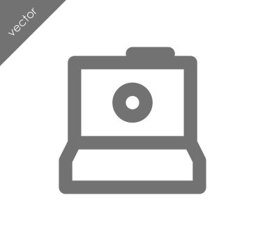 Kamera simgesi düz işareti