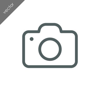 Kamera simgesi düz işareti