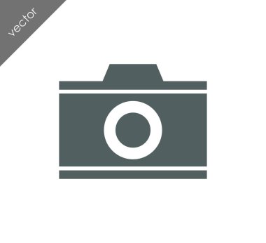 Kamera simgesi düz işareti