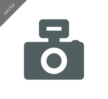 Kamera simgesi düz işareti