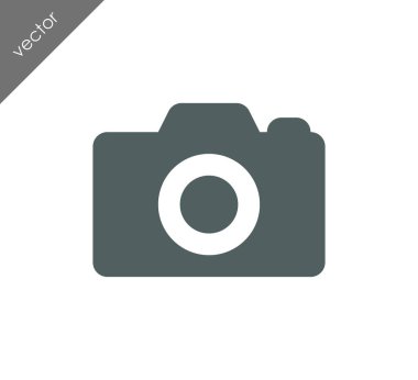 Kamera simgesi düz işareti