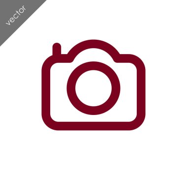 Kamera simgesi düz işareti