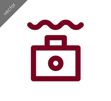 Kamera simgesi düz işareti