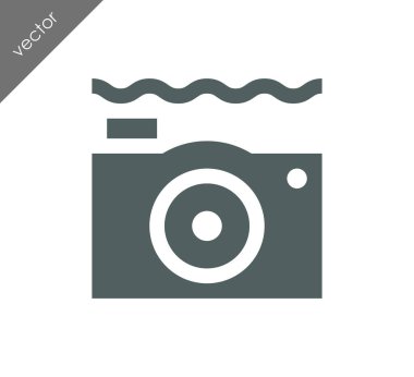 Kamera simgesi düz işareti