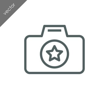 Kamera simgesi düz işareti