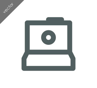 Kamera simgesi düz işareti