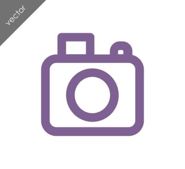 Kamera simgesi düz işareti