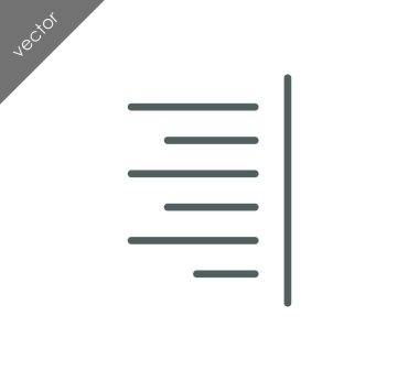 Yazı tipi simgesi Hizala