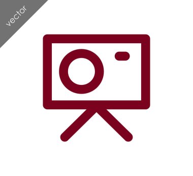 Kamera simgesi düz işareti