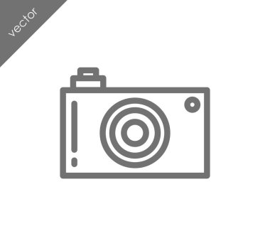 Kamera simgesi düz işareti