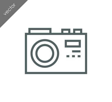 Kamera simgesi düz işareti