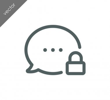 Kilitli sohbet simgesi