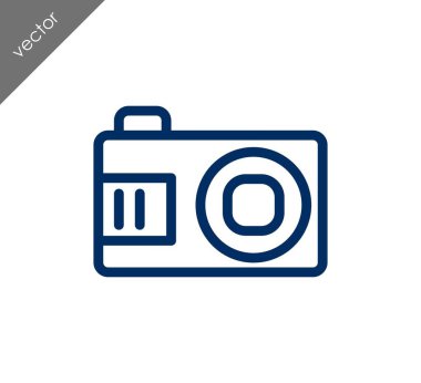 Kamera simgesi düz işareti