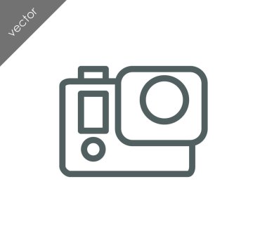 Kamera simgesi düz işareti