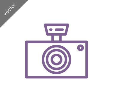 Kamera simgesi düz işareti