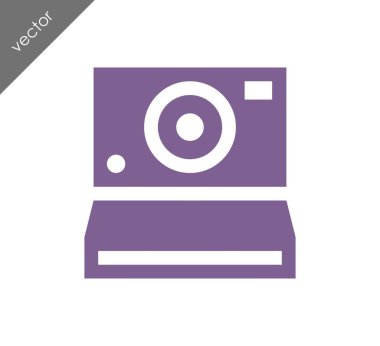 Kamera simgesi düz işareti