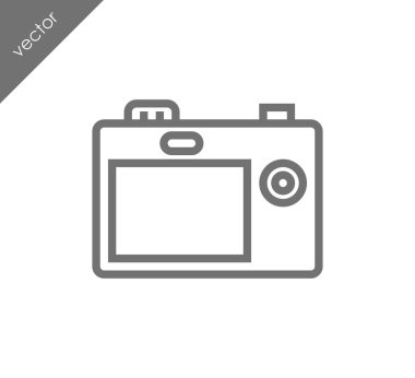 Kamera simgesi düz işareti